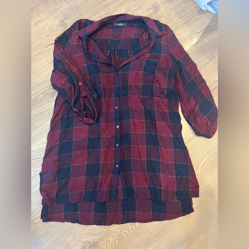 Plaid tunic (with a little sparkle!)